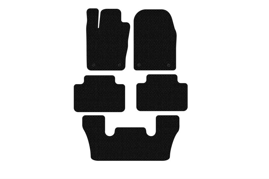 Dodge Durango 2010- Gummimatten Carsuit (3 Reihen, schwarz) Image