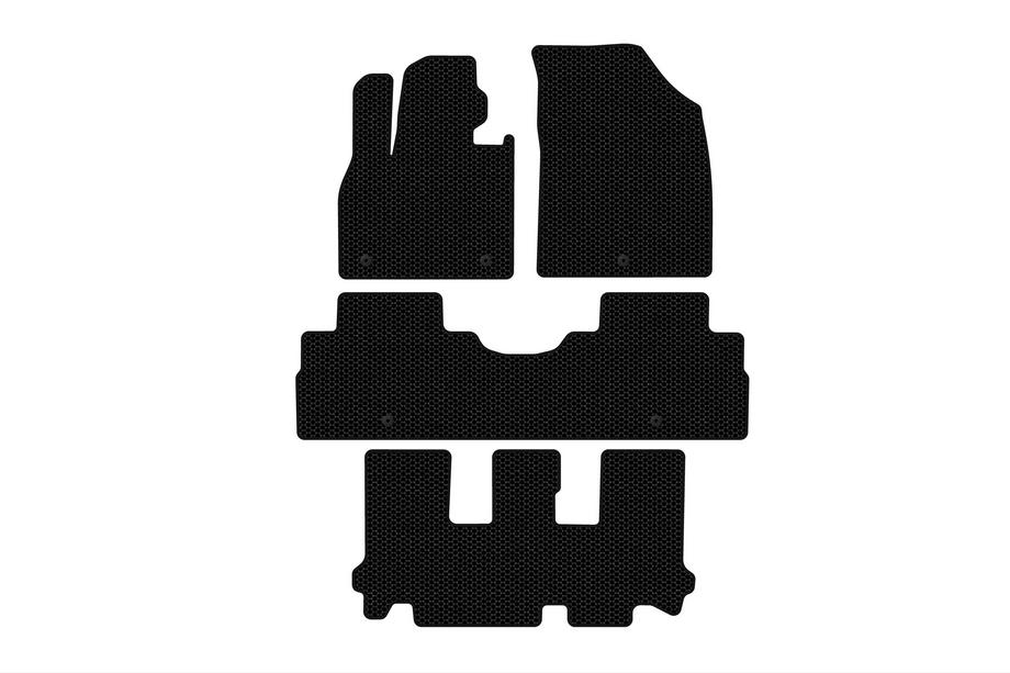 Hyundai Palisade 2018-2025 Gummimatten Carsuit (3 Reihen, 8-Sitzer, schwarz) Image