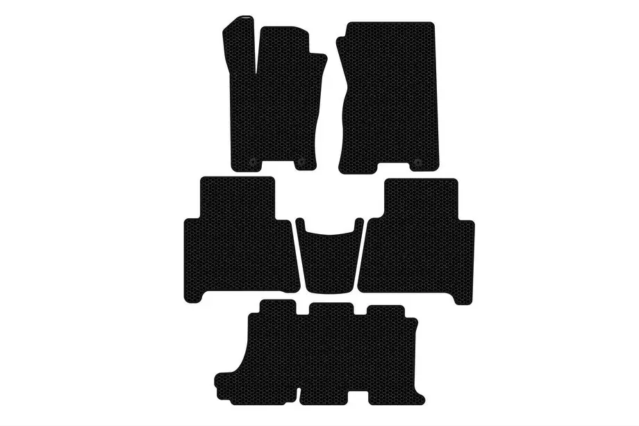 Kia Mohave 2008-2016 Gummimatten Carsuit (3 Reihen, schwarz) Image