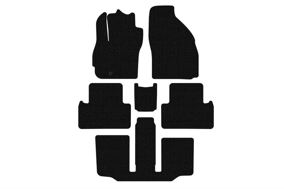 Mazda 5 2005-2009 Gummimatten Carsuit (3 Reihen, 7-Sitzer, schwarz) Image