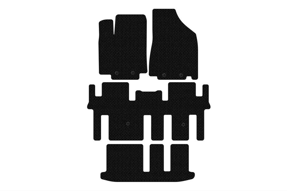 Nissan Pathfinder R52 2012-2021 Gummimatten Carsuit (3 Reihen, schwarz) Image