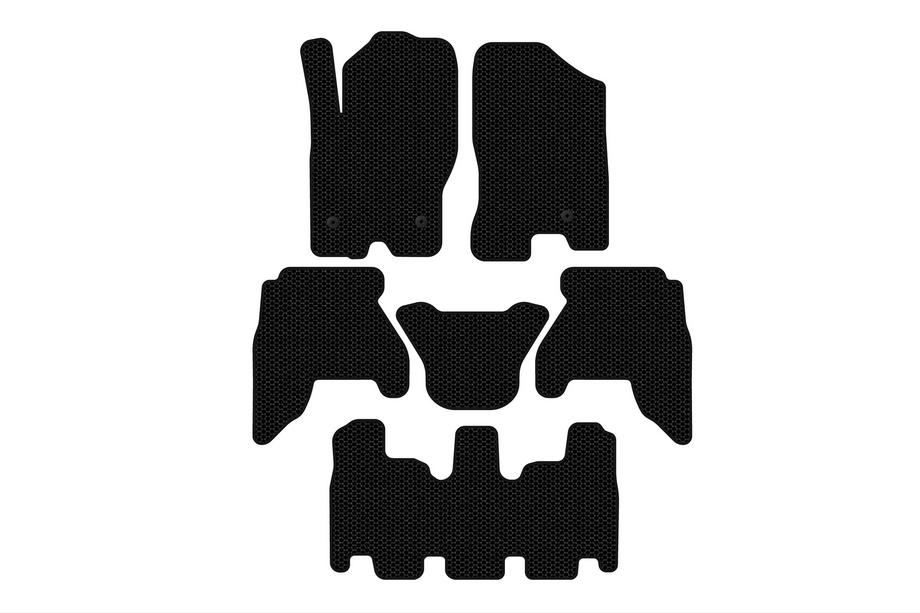 Nissan Pathfinder R51 2005-2014 Gummifußmatten Carsuit V1 (3 Reihen, schwarz, 2010-2014) Image