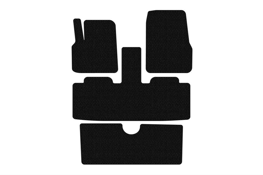 Renault Espace 2002-2014 Gummimatten Carsuit (3 Reihen, 7-Sitzer, schwarz) Image