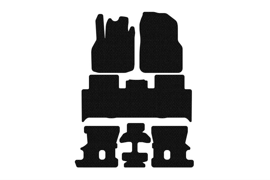Renault Scenic/Grand 2003-2009 Gummimatten Carsuit (3 Reihen, schwarz) Image