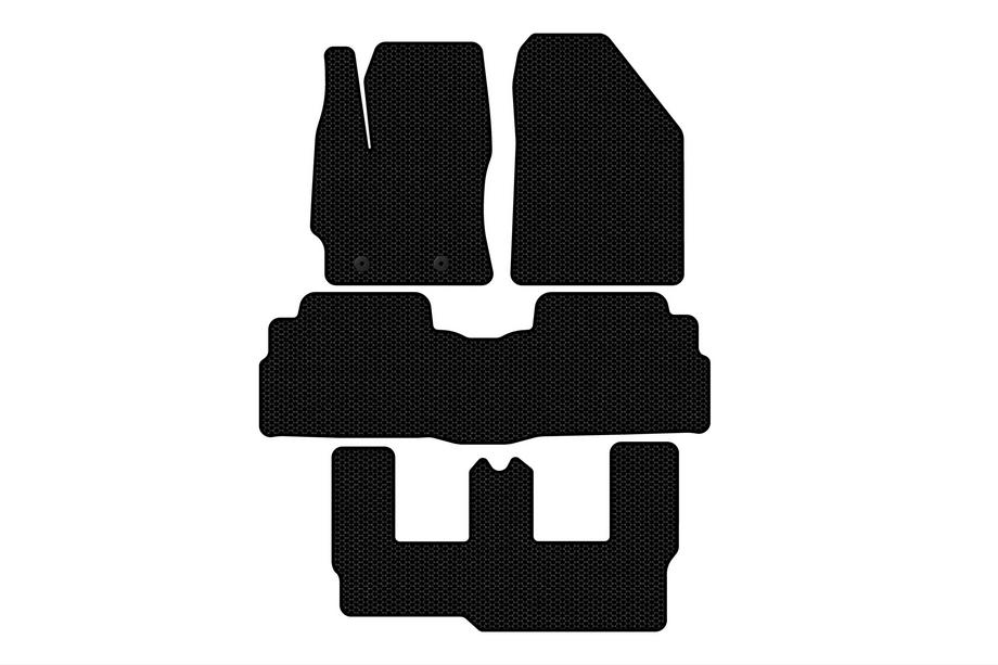 Toyota Verso 2009–2018 Gummimatten Carsuit (3 Reihen, 7-Sitzer, schwarz) Foto 1