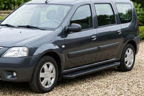 Dacia Logan MCV 2004-2014 Trittbretter Allmond Black (2 Stk., Aluminium) Foto 1