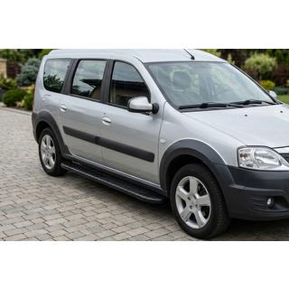 Seitenschweller Bosphorus Black (2 Stk., Aluminium) Dacia Logan MCV 2004-2014 Foto 1