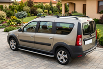 Dacia Logan MCV 2004-2014 Seitenschweller Tayga (2 Stk., Aluminium) Foto 3