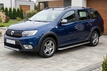 Dacia Logan MCV 2013-2020 Trittbretter Maydos V1 (2 Stk., Aluminium & Edelstahl) Foto 1