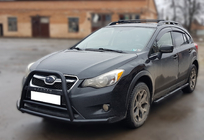 Subaru XV 2011-2017 Frontbügel F1-71 Schwarz (Edelstahl) Foto 2