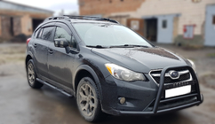 Subaru XV 2011-2017 Frontbügel F1-71 Schwarz (Edelstahl) Foto 3