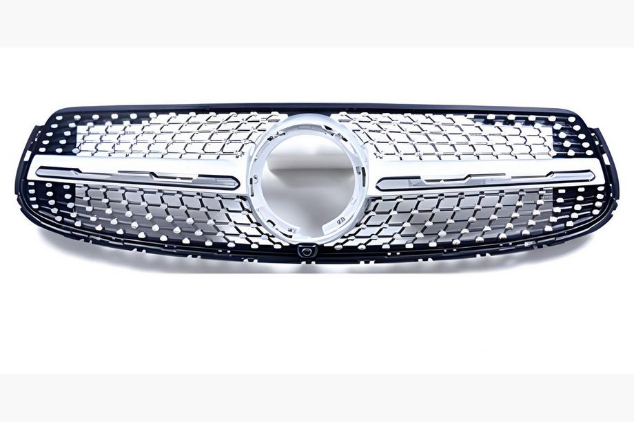 Mercedes GLC coupe C253 2016-2023 Frontgrill Diamond Silber (für GLC 43 AMG/GLC 63 AMG/AMG-Line 2019-2022) Mit Kameravorbereitung Foto 2