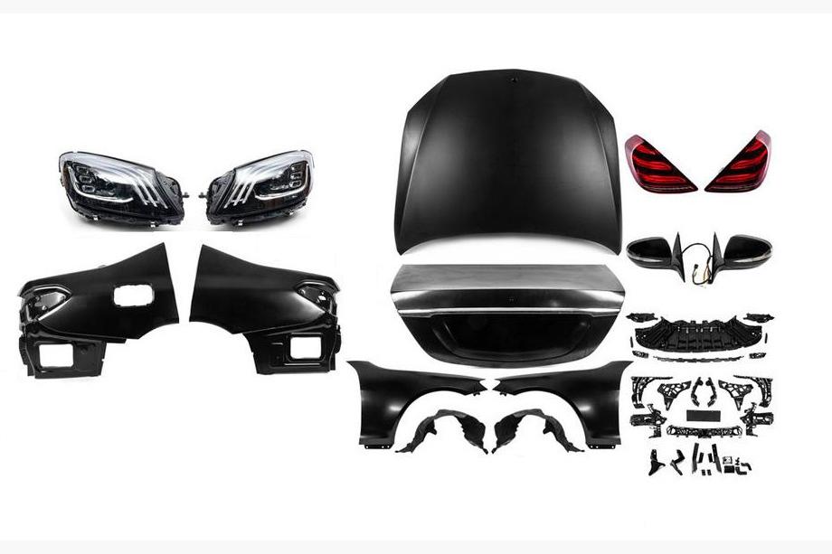 Mercedes S-class W221 2005-2013 Facelift Kit auf W222 (ohne Stoßstangen) Image