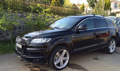 Audi Q7 2005-2015 Dachträger (Querträger) für integrierte Reling abschließbar WingCarrier V2 (2 Stk) Schwarz Foto 21
