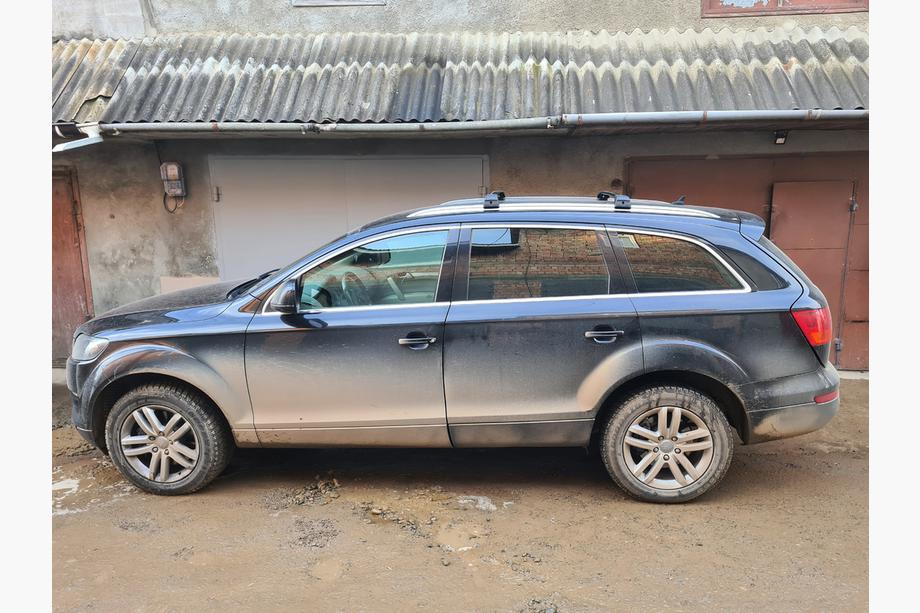 Audi Q7 2005-2015 Dachträger (Querträger) für integrierte Reling abschließbar WingCarrier V2 (2 Stk) Grau Foto 2