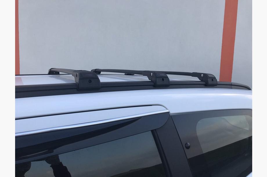 Renault Lodgy 2013-2022 Dachträger (Querträger) für integrierte Reling abschließbar WingCarrier V2 (2 Stk) Grau Foto 23