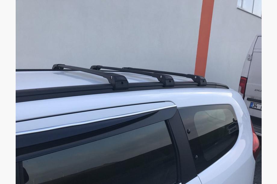 Renault Lodgy 2013-2022 Dachträger (Querträger) für integrierte Reling abschließbar WingCarrier V2 (2 Stk) Grau Foto 25