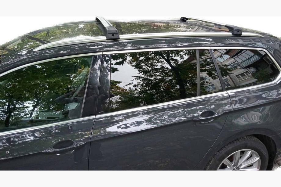 Volkswagen Passat B8 2015-2023 Dachträger (Querträger) für integrierte Reling abschließbar WingCarrier V2 (2 Stk) Schwarz Image