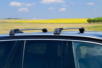 Volvo XC90 2015- Dachträger (Querträger) für integrierte Reling abschließbar WingCarrier V2 (2 Stk) Schwarz Foto 3