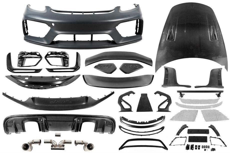 Porsche Boxster/Cayman 982 (718) 2016- GT4RS Bodykit-Set (Polypropylen + Carbon) Image