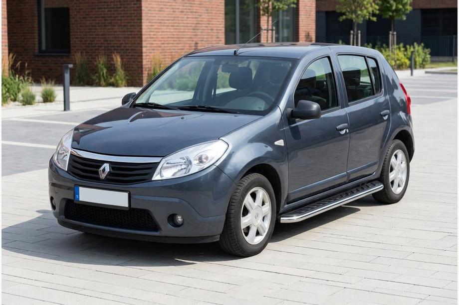 Renault Sandero 2007-2013 Trittbretter Maydos V1 (2 Stk., Aluminium & Edelstahl) Image
