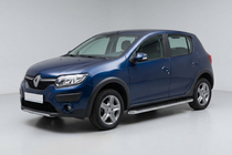 Dacia Sandero 2013-2020 Trittbretter Maydos V1 (2 Stk., Aluminium & Edelstahl) Foto 1