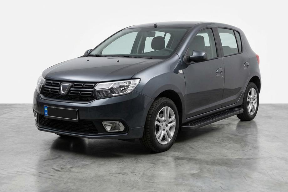 Renault Sandero 2013-2022 Trittbretter Allmond Black (2 Stk., Aluminium) Image