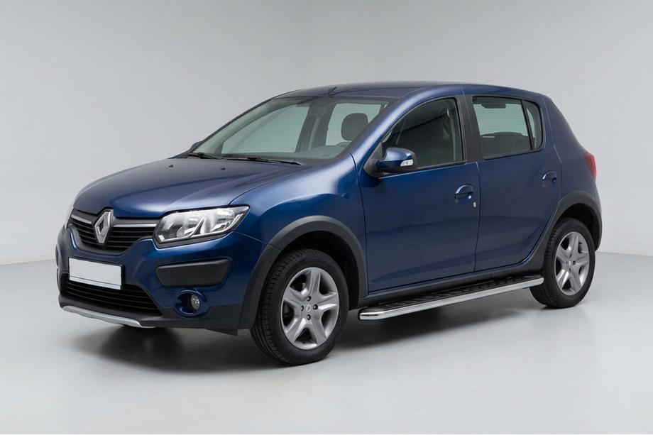 Renault Sandero 2013-2022 Trittbretter Maydos V1 (2 Stk., Aluminium & Edelstahl) Image