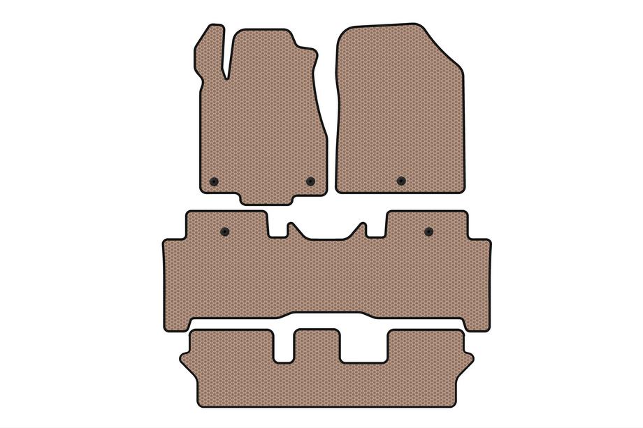 Acura MDX 2007-2013 Gummimatten Carsuit (3 Reihen, beige) Image