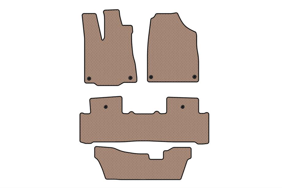 Acura MDX 2013-2020 Gummimatten Carsuit (3 Reihen, beige) Image