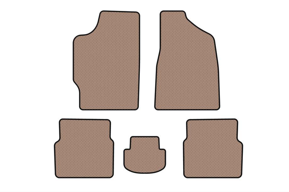 Audi 80 1978-1986 Carsuit Gummifußmatten (Sedan, Beige) Image