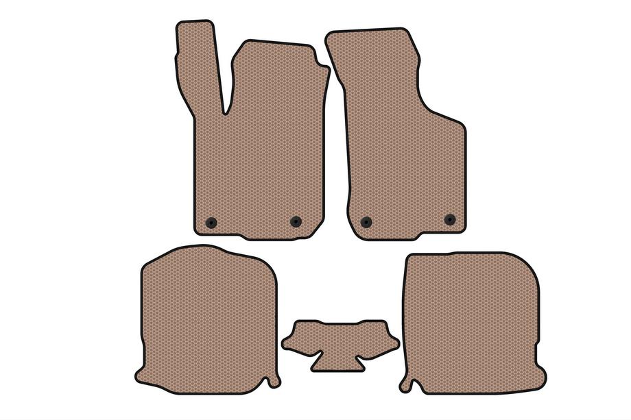 Audi A3 1996-2003 Gummimatten Carsuit (HB, 3-Türer, beige) Image