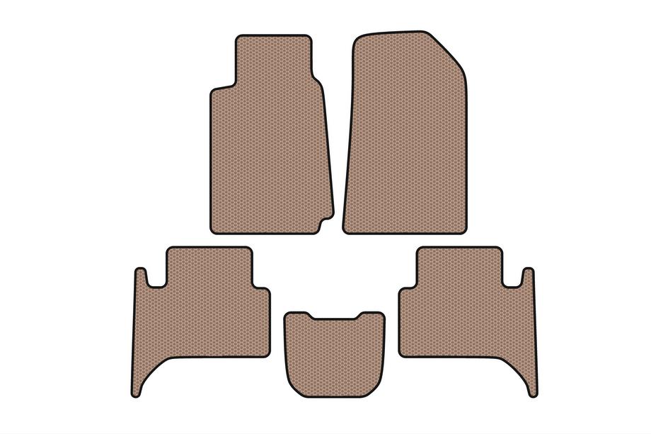 Chevrolet Trailblazer 2012-2019 Gummimatten Carsuit (2 Reihen, beige) Image