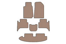 Chevrolet Trailblazer 2012-2019 Gummimatten Carsuit (3 Reihen, beige) Foto 1