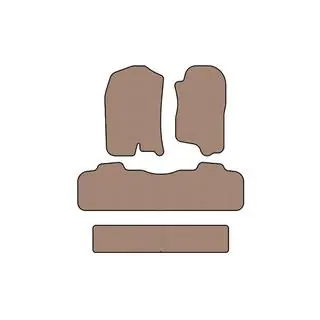 Gummimatten Carsuit (3 Reihen, 2007-2014, Beige)