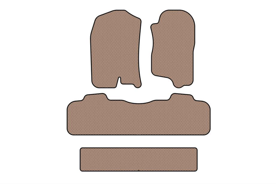 Chevrolet Tahoe 2007-2014 Gummimatten Carsuit (3 Reihen, 2007-2014, Beige) Foto 1