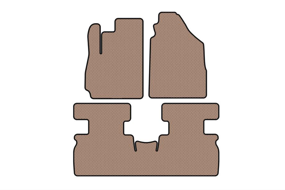 Jetour X70 2018- Gummimatten Carsuit (2 Reihen, beige) Image