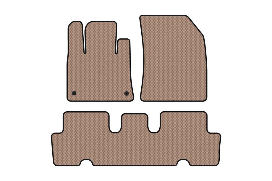 Citroen C-4 Picasso 2013–2022 Gummimatten Carsuit V1 (2 Reihen, Beige) Image