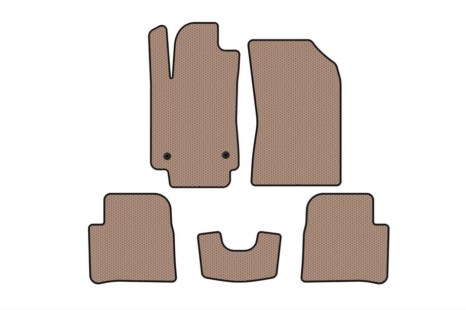 Citroen C-3 2016-2023 Gummimatten Carsuit (HB, beige) Image