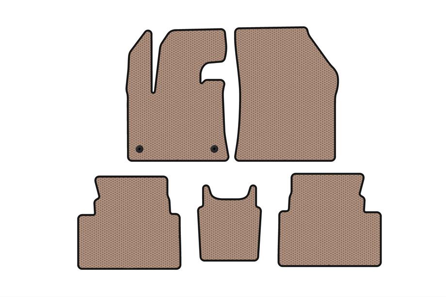 Citroen C5 Aircross 2017-2025 Gummimatten Carsuit (Gaspedal vom Boden, beige) Image