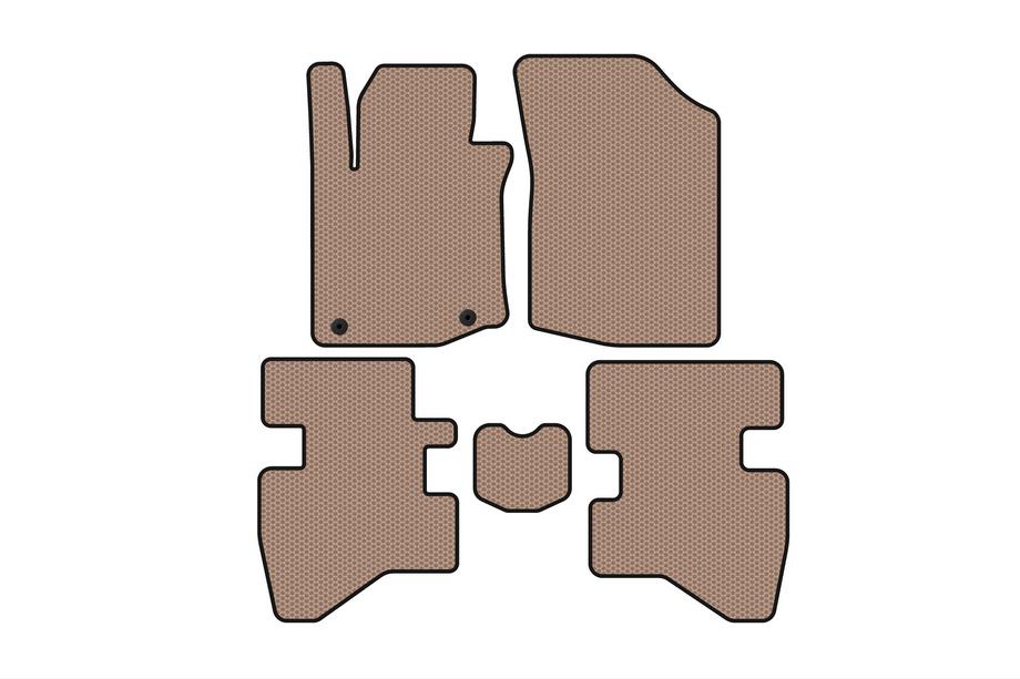 Citroen C-1 2014-2021 Gummimatten Carsuit (HB, beige) Image