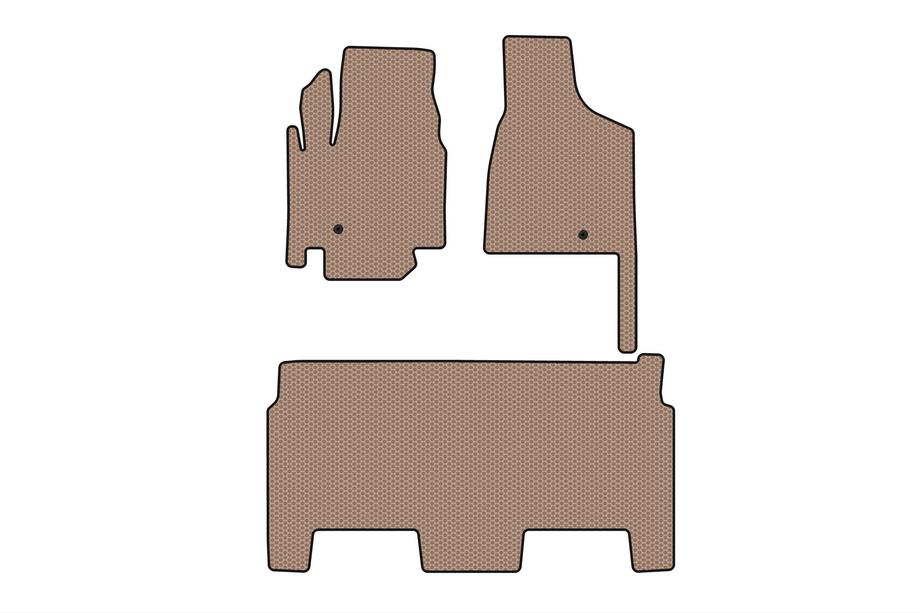 Dodge Grand Caravan V 2008-2020 Gummimatten Carsuit (2008-2020, 2 Reihen, 8-sitzig/Ausstattung SXT, beige) Foto 1
