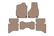Dodge RAM (DS/DJ/D2) 2009–2024 Gummimatten Carsuit (2009+, 5-Sitzer/Doppelkabine, beige) Foto 1