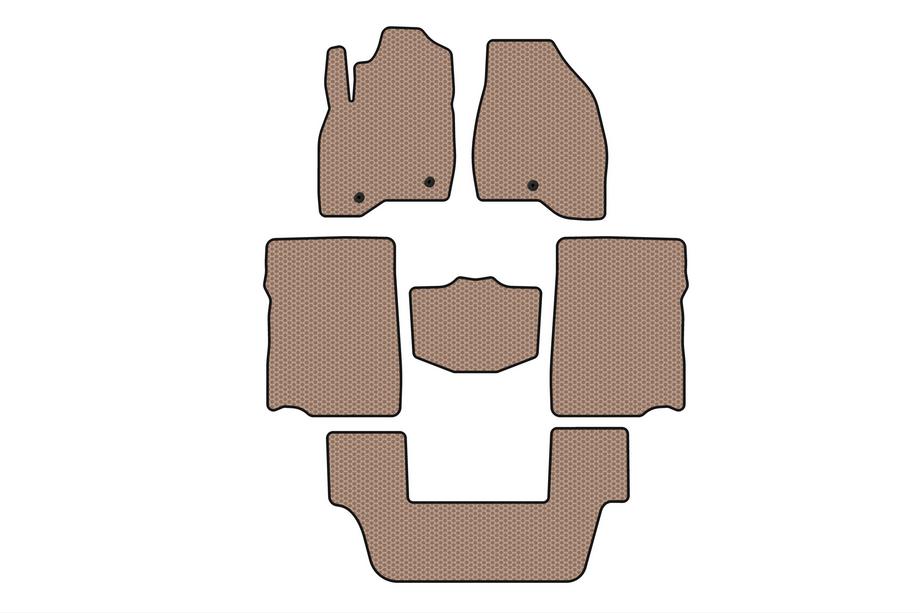 Ford Explorer 2011-2019 Gummimatten Carsuit (2017-2019, 3. Reihe, 7-Sitzer, beige) Image