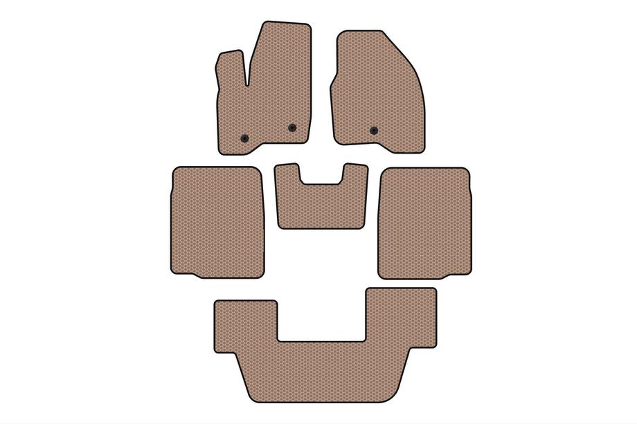 Ford Explorer 2011-2019 Gummimatten Carsuit (3 Reihen, 2011-2015, beige) Image