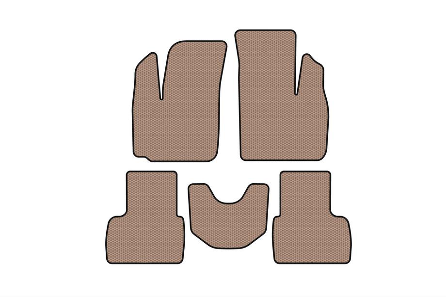 Fiat Doblo I 2001-2005 Gummimatten Carsuit (Beige) Foto 1