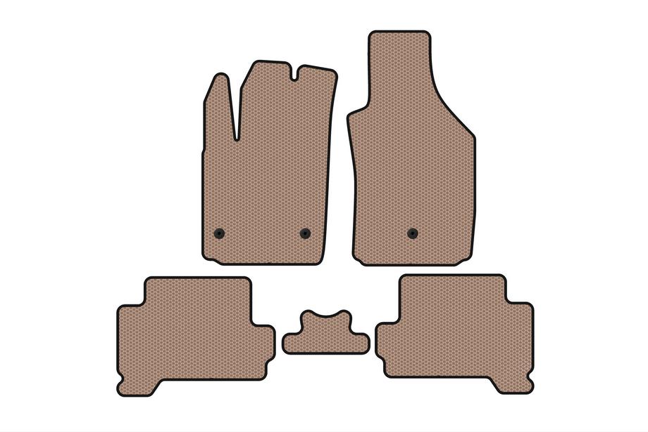 Fiat 500/500L 2013-2022 Gummimatten Carsuit (HB, Elektro, beige) Image