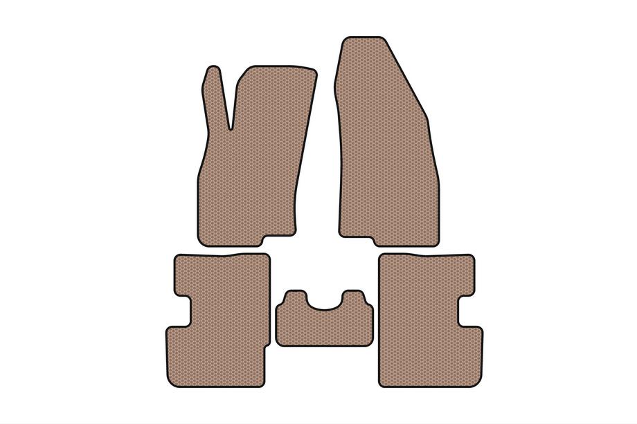 Fiat Punto Grande/EVO 2006-2018 Gummimatten Carsuit (2011-2018, HB, 3-Türer, beige) Image