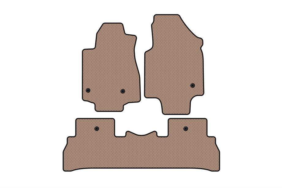 Honda Pilot 2008-2015 Gummimatten Carsuit (2008-2012, 7-Sitzer, beige) Image