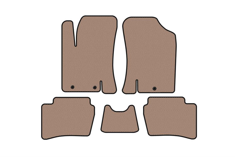 Hyundai I-20 2008-2012 Gummimatten Carsuit (HB, beige) Image